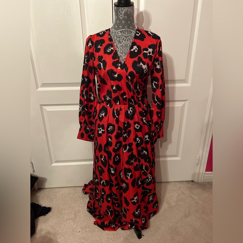 AKIRA long red dress